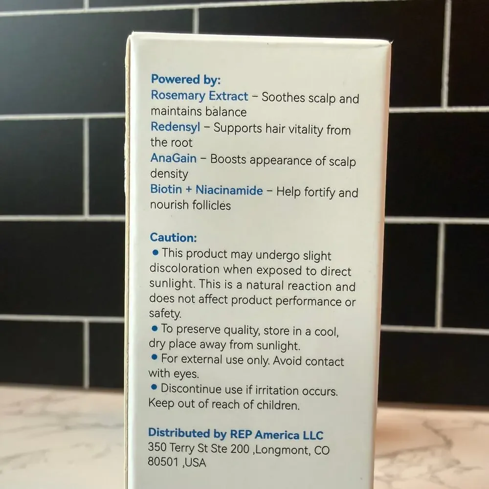 QGGQ Hair Growth Serum Roll-On Open Box